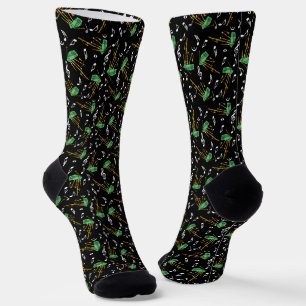 Bagpipe Musiknote Pattern Socken