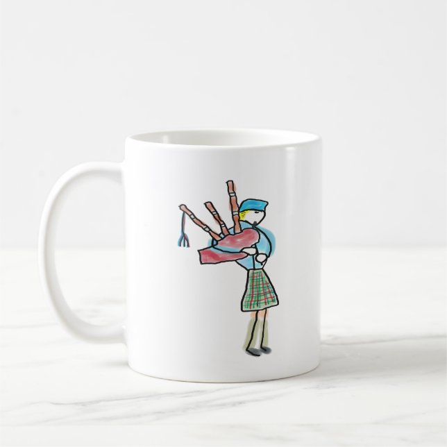 Bagpipe Playing Kaffeetasse (Links)