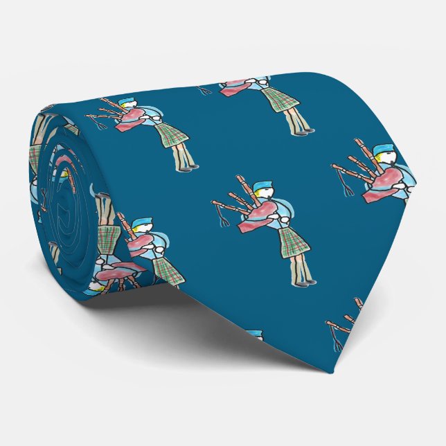 Bagpipe Playing Krawatte (Gerollt)