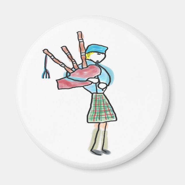 Bagpipe Playing Magnet (Vorne)