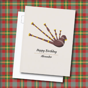 Bagpipe Postkarte