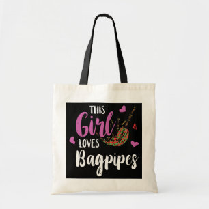 Bagpipe This Girl Lieben Funny Bagpipe Scottish Tragetasche