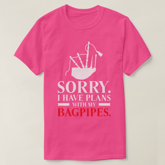 Bagpiper Bagpiping Bagpipe Scotsman Musician Play T-Shirt (Design vorne)