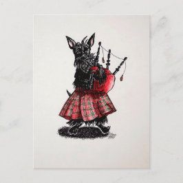 Bagpiper Postkarte