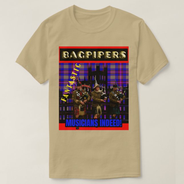 Bagpipers Fantastische Musiker 2 T-Shirt (Design vorne)