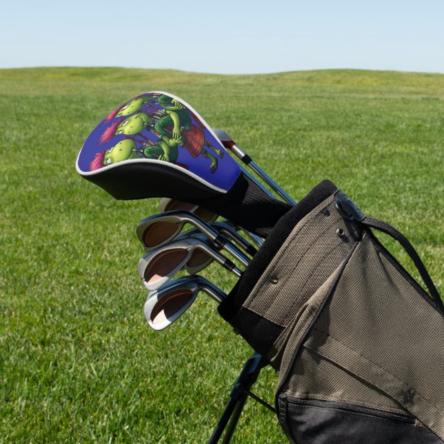 Bagpipers für Burns Supper Scottish Thistles Golf Headcover (In SItu)