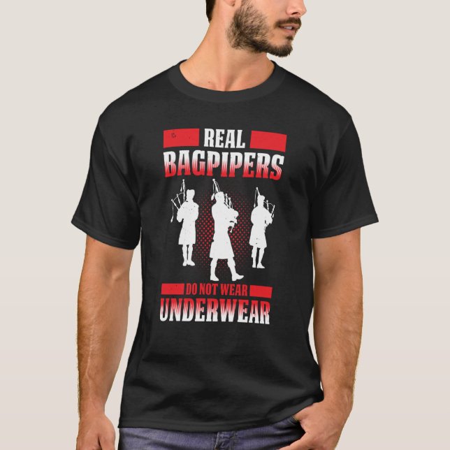 Bagpipes For Bagpiperist Bagpipe Player Bagpiping  T-Shirt (Vorderseite)
