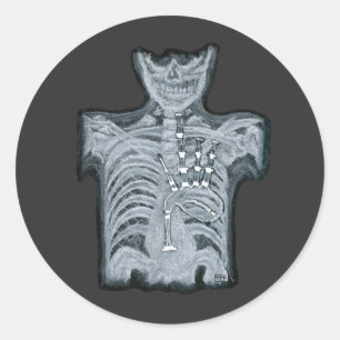 Bagpipes in your heart - Scottish Ed. Sticker