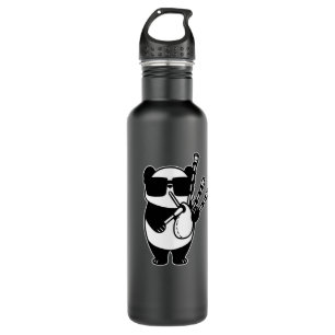 Bagpipes Scotland Panda with Bag Pipes Edelstahlflasche