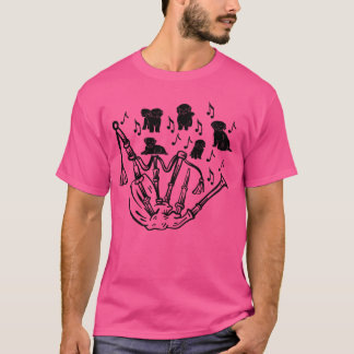 Bagpiping Dog Lover Bagpipe fami T-Shirt
