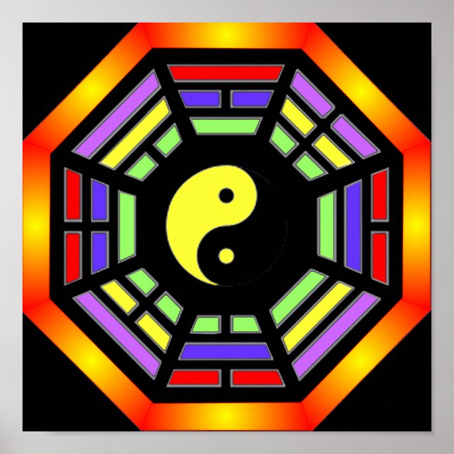 Bagua Yin Yang Poster (Vorne)