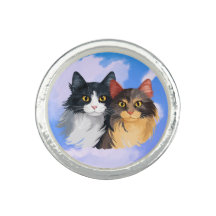 Anneau Portrait de chat