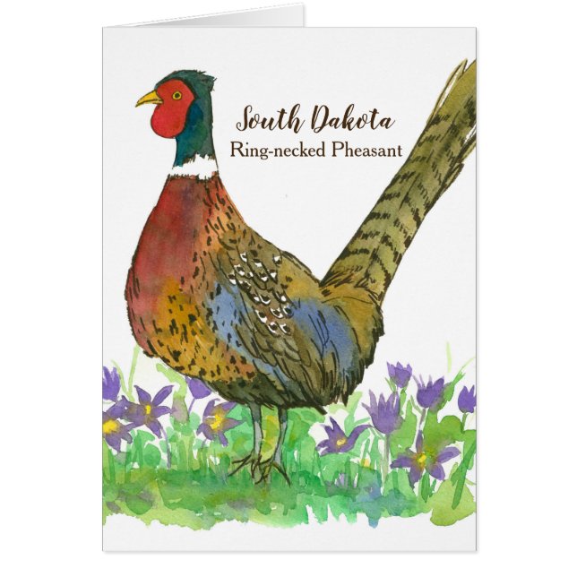 Bague de faisan noir à l'anneau du Dakota du Sud (Devant)