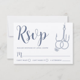 Bagues de Mariage simple à pêche RSVP Card Kraft