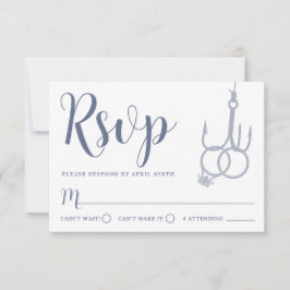 Bagues de Mariage simple à pêche RSVP Card Steel
