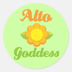 Baguette Alto Goddess Music Sticker Cadeau