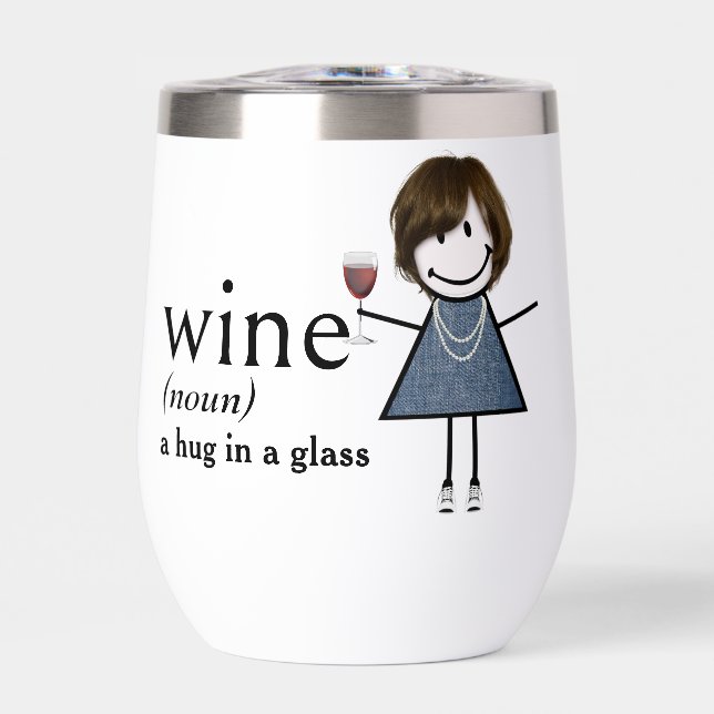 Baguette Figure Girl Avec Vin Rouge (Avant)