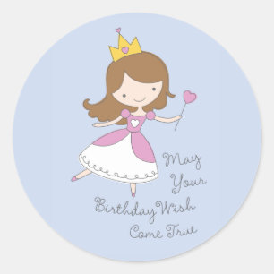Baguette princesse Anniversaire Stickers