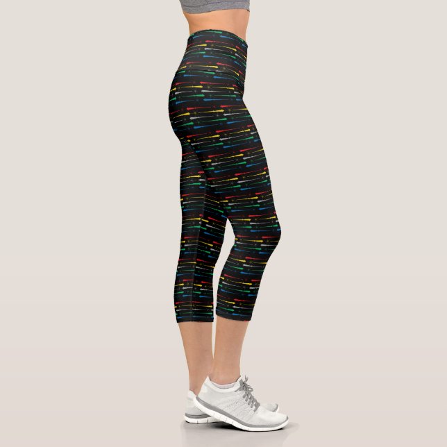 Baguettes magiques Haut Taille Capri Leggings (Droite)