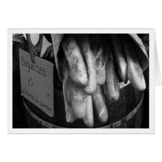 Baguettes sur le marché en plein air de Burough