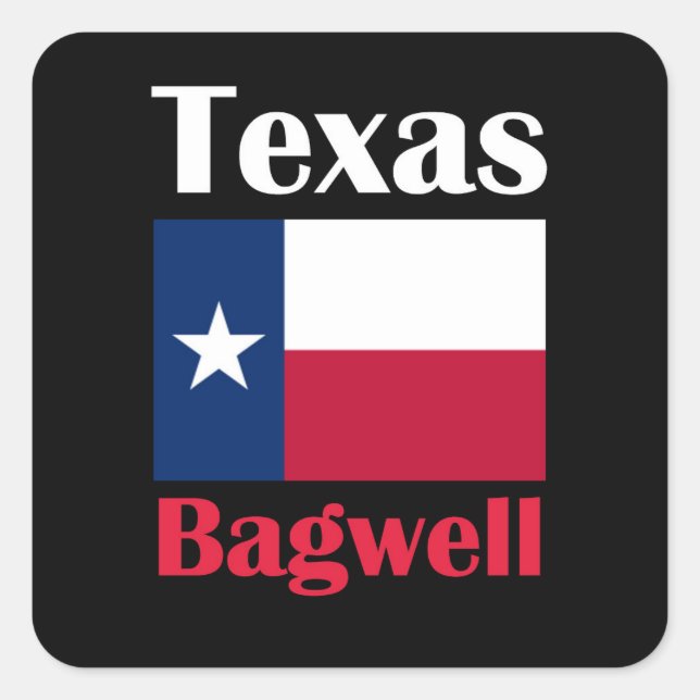 Bagwell TX Quadratischer Aufkleber (Vorderseite)