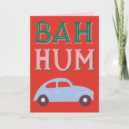 Bah Hum Bug Faltes Holiday Grußkarte Karte