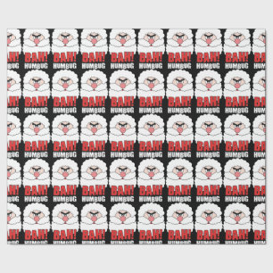 Bah-Humbug Anti-WeihnachtenweihnachtsPackpapier Geschenkpapier