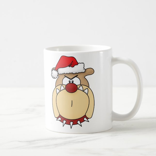 Bah Humbug-Bulldoggen-Kaffee-Tasse Kaffeetasse (Rechts)