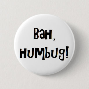 Bah Humbug Button