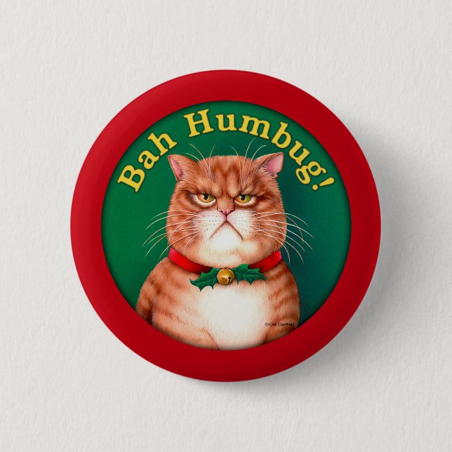 Bah Humbug Button (Vorderseite)