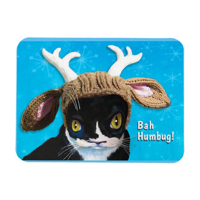 Bah Humbug Cat Magnet (Horizontal)