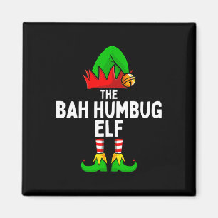 Bah Humbug Elf Matching Familie Weihnachten Magnet