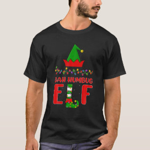 Bah-Humbug-Elfen-Passende Familienbeleuchtung Weih T-Shirt