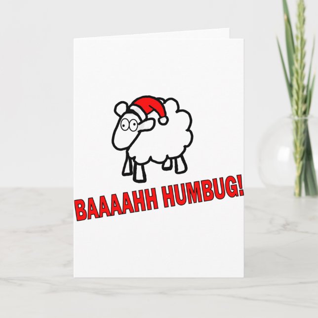 Bah Humbug! Feiertagskarte (Vorderseite)