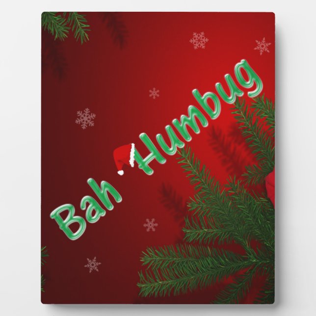 Bah Humbug Fotoplatte (Vorderseite)
