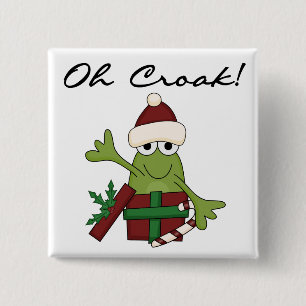 Bah Humbug Frog Weihnachtsgeschenke und Geschenke Button