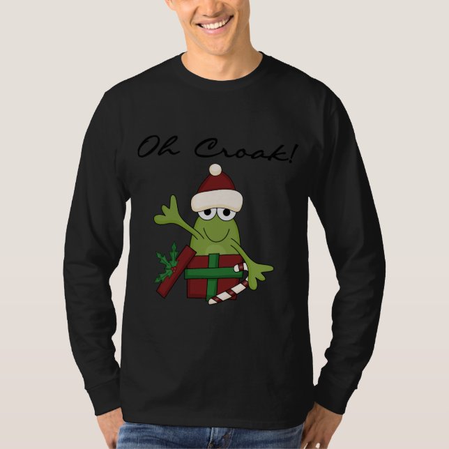 Bah Humbug Frog Weihnachtsgeschenke und Geschenke T-Shirt (Vorderseite)