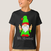 Bah Humbug, Funny Grumpy Christmas Scrooge Gnome