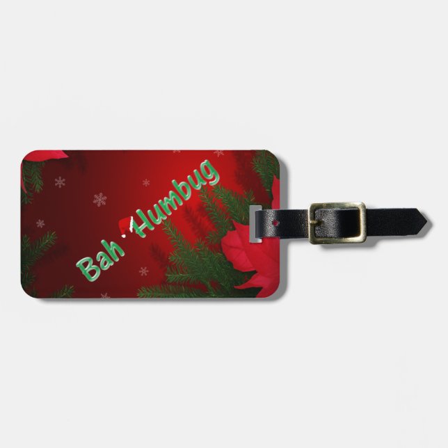 Bah Humbug Gepäckanhänger (Vorderseite horizontal)
