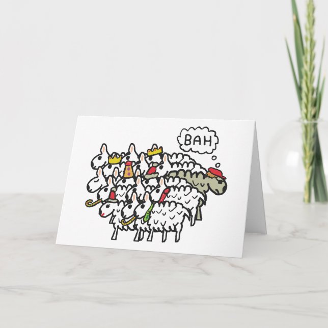Bah Humbug Karte (Vorderseite)
