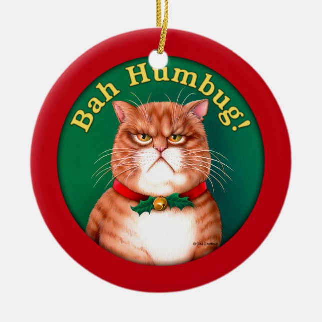 Bah Humbug Keramikornament (Vorne)
