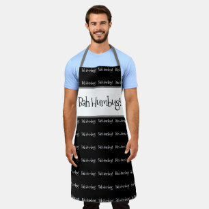 Bah humbug noir noël tablier homme