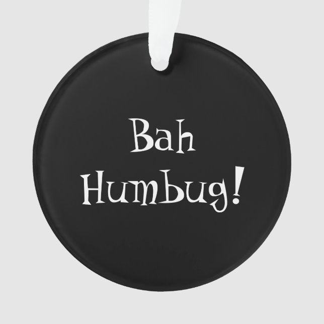 Bah Humbug Ornament (Vorderseite)