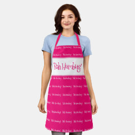 Bah humbug pinkfarbene Weihnachtsfrauen Schürze