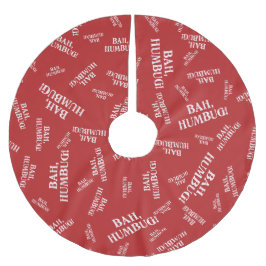 Bah Humbug Polyester Weihnachtsbaumdecke
