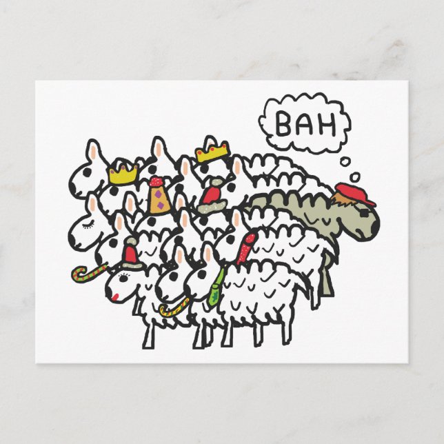 Bah Humbug Postkarte (Vorderseite)