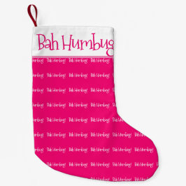 Bah humbug rosa Frau Kleiner Weihnachtsstrumpf