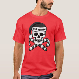 "Bah Humbug-" Schädel-T - Shirt