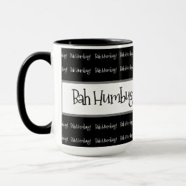 Bah humbug schwarze Weihnachten Tasse