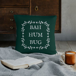 Bah Humbug Scrooge Dickens Weihnachtslied Kissen